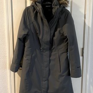 Marmot Chelsea NWOT Gray Steel Onyx Down Parka Medium